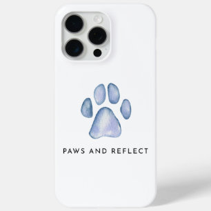 Paws and Reflect Cool Funny Pet Aesthetic iPhone 15 Pro Max Case