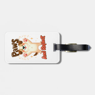 Paws And Reflect Cute Dog Luggage Tag