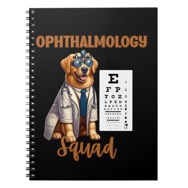 Paws and Vision Animal Ophthalmology Squad Notebook (Front)