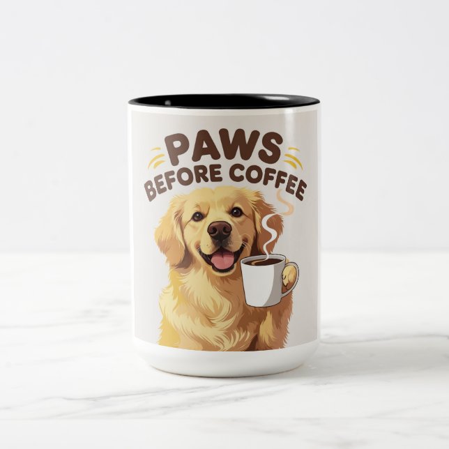 Paws Before Coffee Mug (Center)
