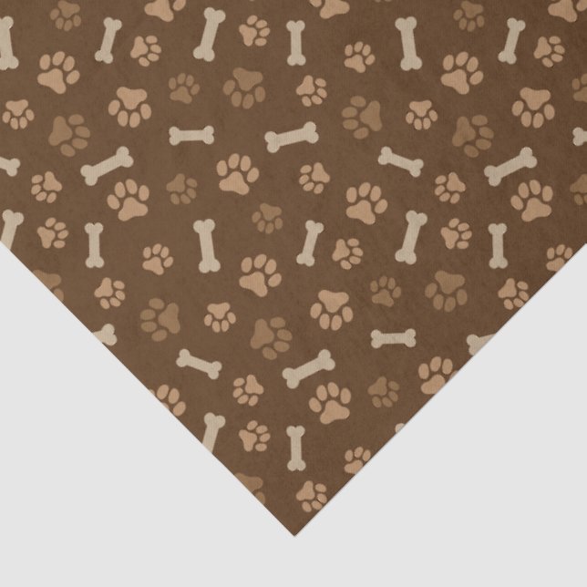 Paws & Bones – Dog Lover Pattern Tissue Paper (Detail)