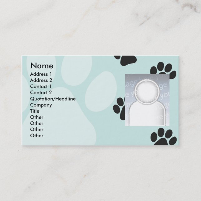 Paws - Business Business Card (Front)