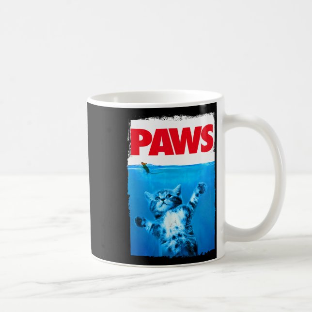 Paws Cat And Mouse Top  Coffee Mug (Right)