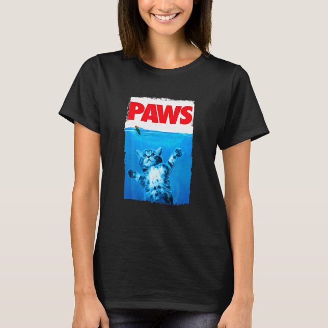 Paws Cat and Mouse Top Cute Cat Parody (Front)