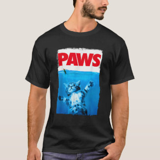 Paws Cat and Mouse Top Cute Funny Cat Lover Parody