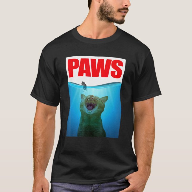 PAWS  Cat and Mouse Top  Shark And Cat (Front)