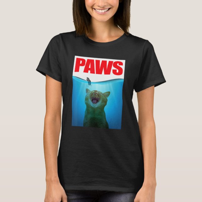 PAWS  Cat and Mouse Top  Shark And Cat (Front)