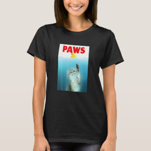 Paws Cat And Yellow Rubber Duck Cute Kitten  Cat P T-Shirt