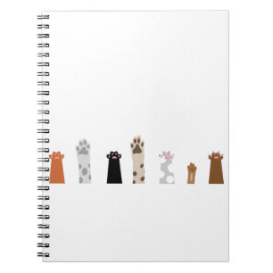 Paws Cat Dog Playful Cute Animal Comic Drawing Notebook