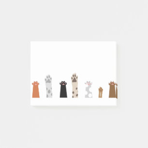 Paws Cat Dog Playful Cute Animal Comic Drawing Post-it Notes