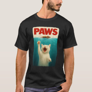 Paws Cat Mouse Funny Cat Lover Gifts For Men Women T-Shirt