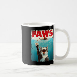 Paws Cat Mouse Parody Cat Shark Chasing Mouse Kitt Coffee Mug