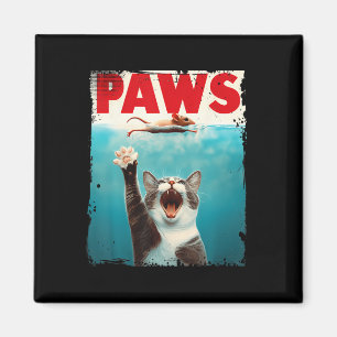 Paws Cat Mouse Parody Cat Shark Chasing Mouse Kitt Magnet