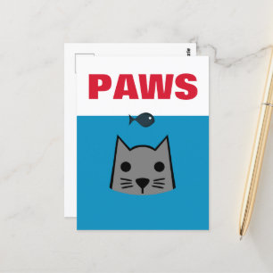 Paws, Cat Postcard