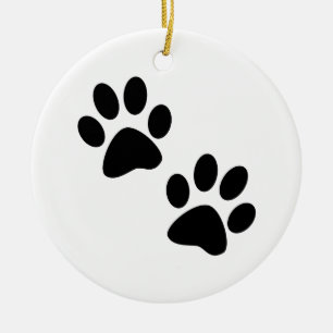 Paws Ceramic Ornament
