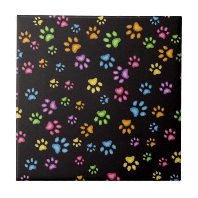 Paws Ceramic Tile (Front)