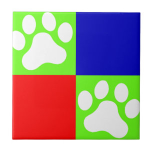 Paws Ceramic Tile