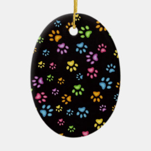 Paws Ceramic Tree Decoration
