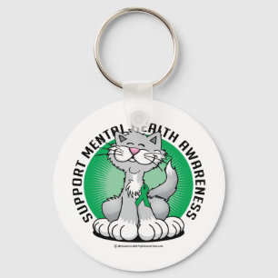 Paws for Mental Health Cat Key Ring
