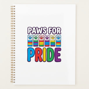 Paws for Pride Rainbow Paw Print Pet Lover Shirt_1 Planner