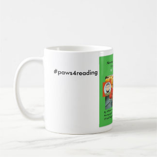 paws for reading coffee mug