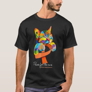 Paws For The Cure Cat Multiple Sclerosis Awarenes T-Shirt