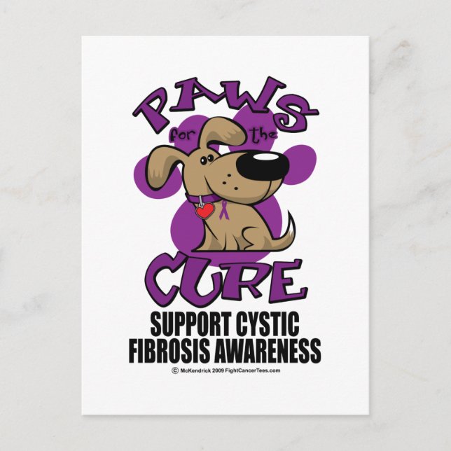 Paws for the Cure Cystic Fibrosis Postcard (Front)