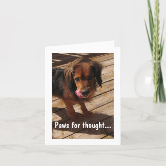 Paws for thought: Dog 2 Card