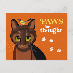 Paws for thought postcard