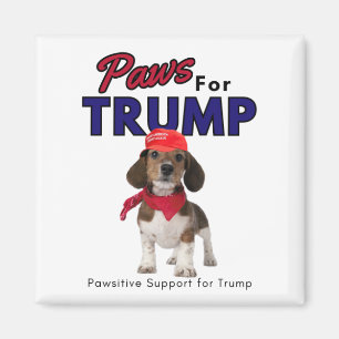 Paws For Trump Magnet -Support Trump 2024