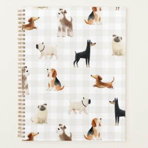 Paws Gingham lovely dogs Planner