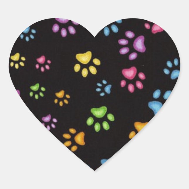 Paws Heart Sticker (Front)