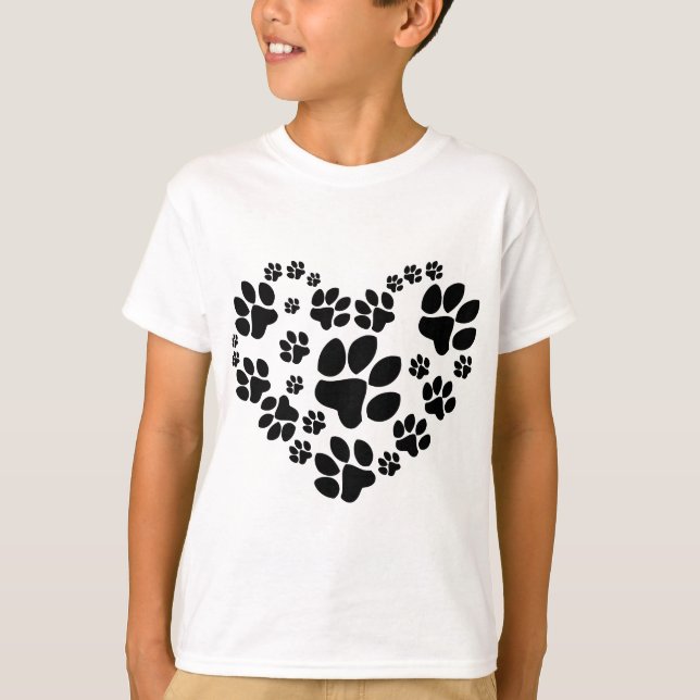 Paws Heart T-Shirt (Front)