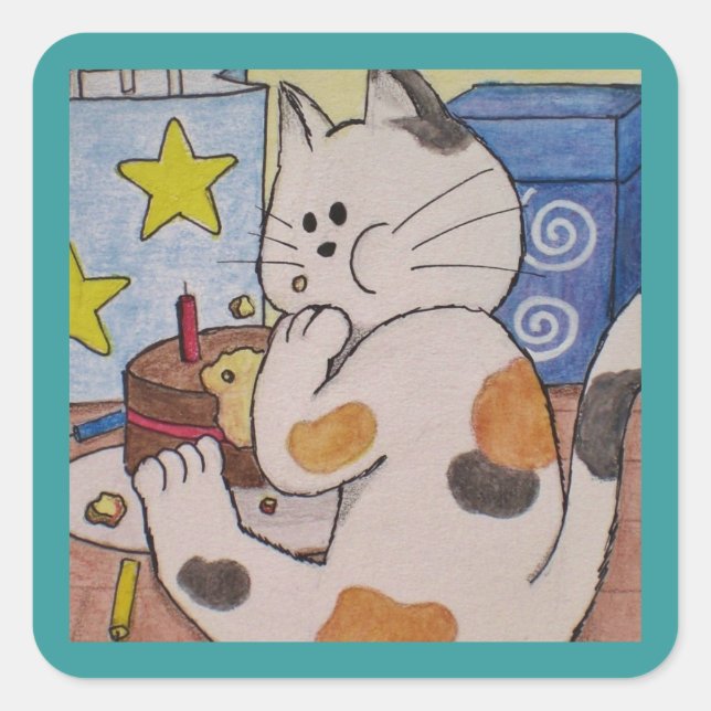 Paws Here Sticker "Oops" (Front)
