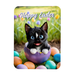 Paws in a Pod: Felini’s Egg-stra Cozy Nest Magnet