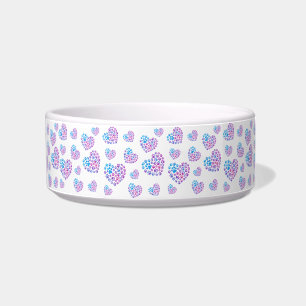 Paws in Hearts Pet Bowl