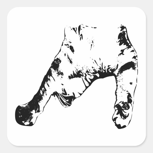 Paws in Motion Square Sticker (Front)