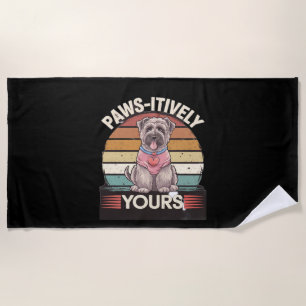 Paws-itively Yours Dog Beach Towel