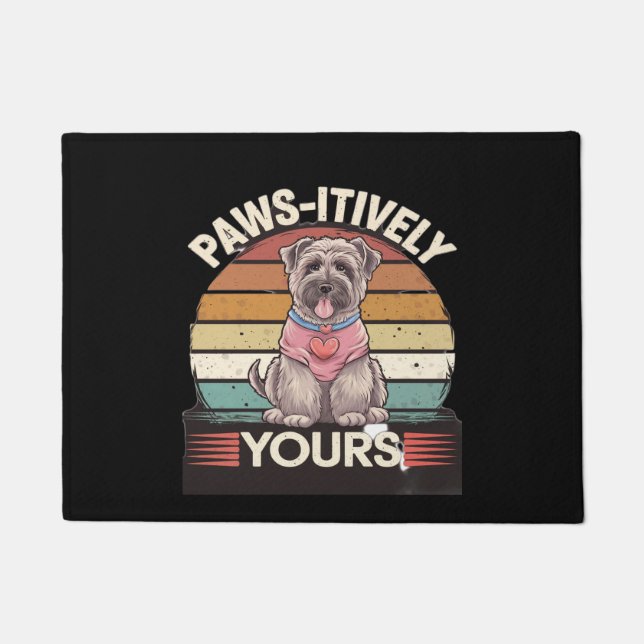 Paws-itively Yours Dog Doormat (Front)