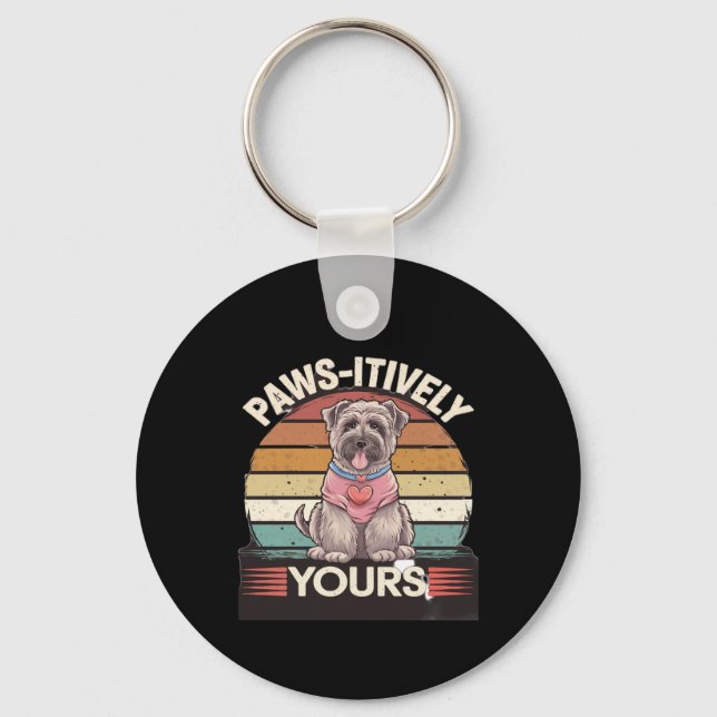 Paws-itively Yours Dog Key Ring (Front)