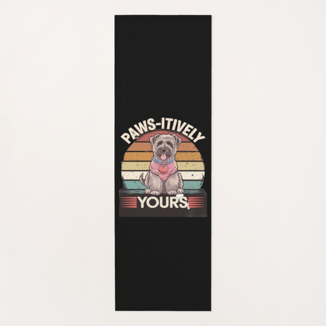 Paws-itively Yours Dog Yoga Mat (Front)