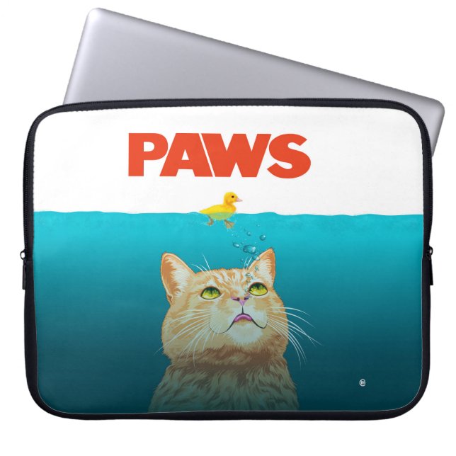 Paws!  laptop sleeve (Front)