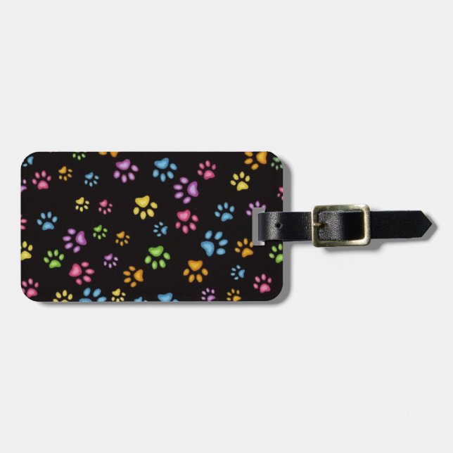 Paws Luggage Tag (Front Horizontal)