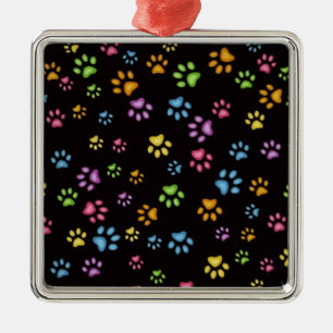 Paws Metal Ornament