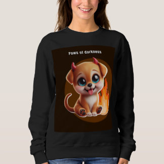 Paws of Darkness Fire Glow Dog Sweatshirt