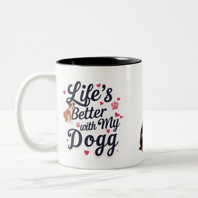 Paws of Joy Two-Tone Mug (Left)
