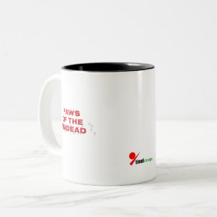 Paws of the Undead For Pet Parents Two-Tone Coffee Mug