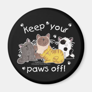Paws Off! (Cats) Magnet