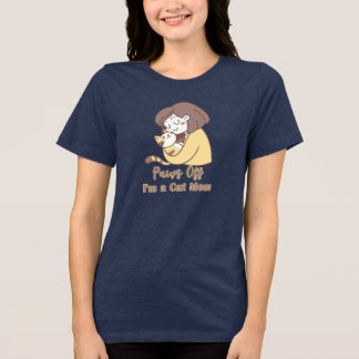 Paws Off, I'm a Cat Mum Tri-Blend Shirt