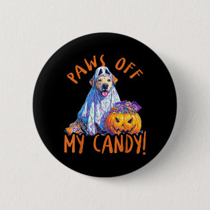 Paws Off My Candy - Halloween Dog 6 Cm Round Badge